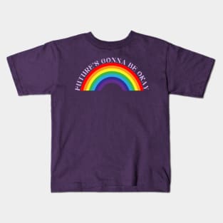 Future's Gonna Be Okay - D-Day by Agust D aka SUGA Min Yoongi of BTS Rainbow Kids T-Shirt